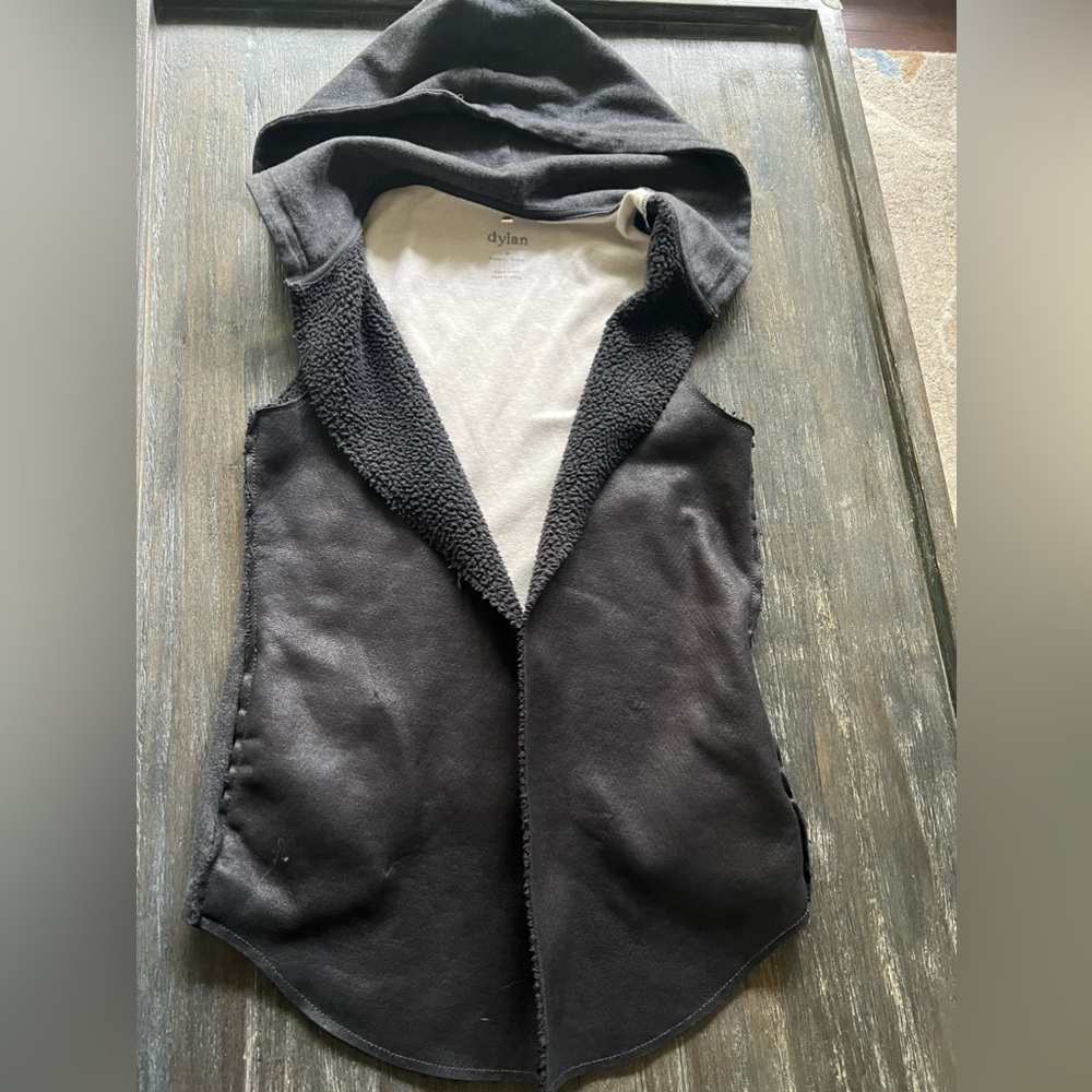 Anthropologie XS DOLAN vest. Suede and sheering.